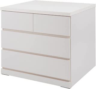 チェスト 3段 整理タンス約 幅75×奥行65×高さ63.5センチ押入れたんす完成品 日本ホワイト色SA-0024