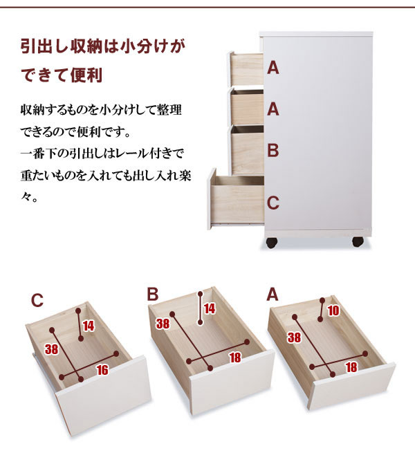 スリムキッチンカウンター 幅25cm薄型 カウンター幅25cm 　日本製シンク横　チェストSA-0002