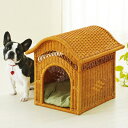 犬 猫 ペットハウス幅45×奥行54×高さ49cm 今枝商店 籐 ラタR283 R-283