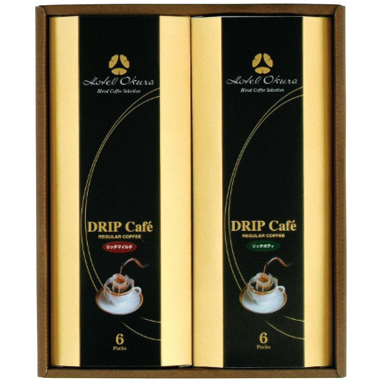 ■ホテルオークラは、1962年(昭和37年)5月20日、「日本を代表し、世界に通じるホテル」を目標に開業。 ■「世界をもてなすオークラ」として、IMF国際会議のメイン会場などで世界各国のVIPを数多くもてなし、 ■日本人でなくてはできない細かなもてなしとサービスを提供してきている「ホテルオークラ」 ■オリジナルドリップコーヒーです。 ■格調高い味わいの「リッチマイルド」「リッチボディ」「リッチビター」で憩いのひとときをお過ごしください。 ■箱サイズ　24×29×4.2cm・60サイズ・360g ■商品詳細　リッチマイルド・リッチボディ各(8g×6袋)1箱 ■・賞味期間/製造日より常温約540日・［日本製］ ■　JANコード: 4933373050791　・　製造番号: HO-20M 2219-017