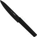 刃渡り約14cm ペティナイフユティリティナイフ果物や細かい調理に切れ味バツグンの包丁トラモンティーナブラジル製ステンレス包丁ニグマ ブラック色 23683/006