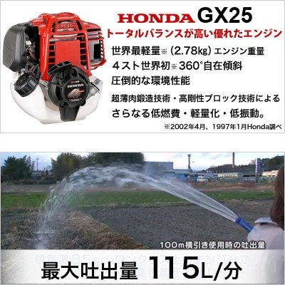 工進 エンジンポンプ KH-25 25mm 4サイクル 清水用 ハイデルスポンプ 小型 軽量 散...