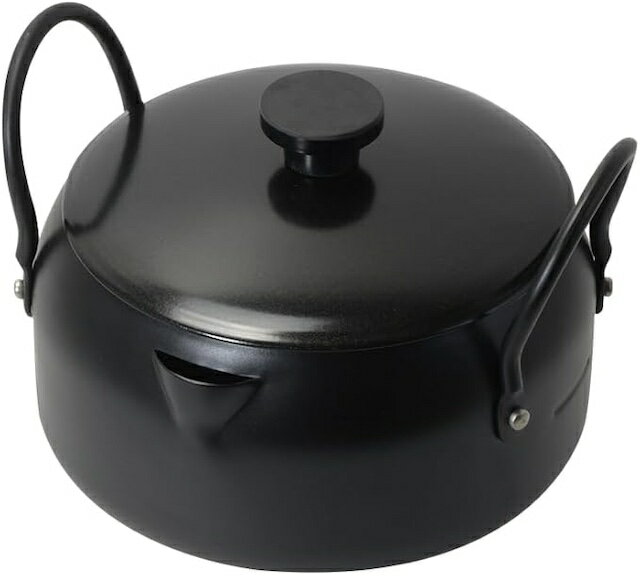 樂天商城 - 残り在庫3点のみ 天ぷら鍋 16cm IH・ガス火対応 一人暮らし 少量揚げ 蓋付き鍋 揚げ鍋 両手 鉄製 コンパクトで少量揚げに最適 パール金属 キッチンセレクトHC-336