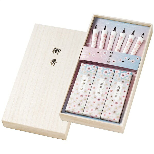 カメヤマ 桜華の雅 線香・ローソクセット I1346-00-00/1305-081