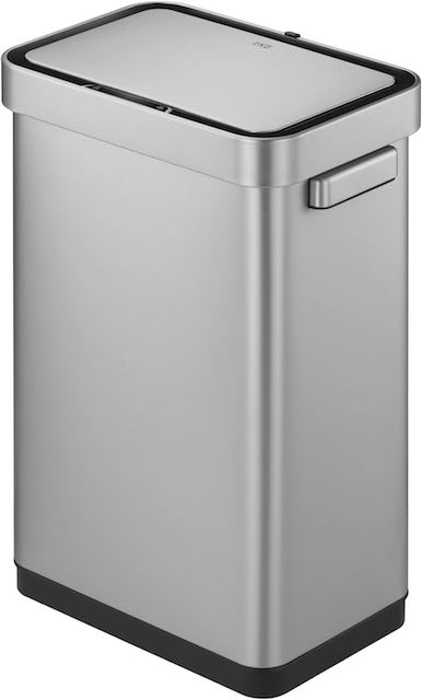デラックスミラージュ T-センサービン シルバー 45L 自動開閉　ダストボックス　ごみ箱 ステンレスふた付き　センサー式ゴミ箱 EKO JAPAN　正規販売店 EK9378MMT-45L　シルバー色