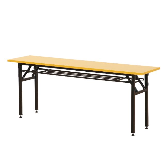 椅子2脚が入る幅幅1800×奥行450学習机　棚付き長テーブル会議用テーブル折り畳み会議用テーブルアーテ..