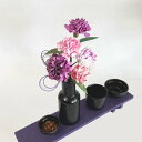 御朱印帳の和紙を使用和紙素材手作り ダリア花配色・ピンク×紫造花 お供花 仏花 お供え花 仏壇花お仏壇用に 和紙香sa-010-001-06