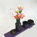 御朱印帳の和紙を使用和紙素材手作り 桔梗花配色・ピンク造花 お供花 仏花 お供え花 仏壇花お仏壇用に 和紙香SA-010-001-02