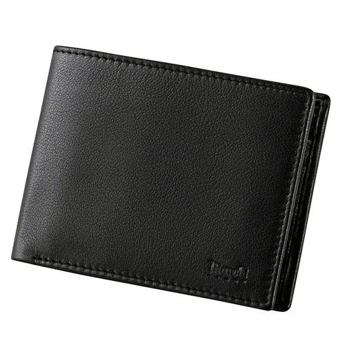 Rakuten - マレリー メンズ 財布 本革 二つ折り 札入れ ブラック×グレー バイカラー MARELLI MPR6150 141-D035