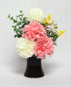 水上約11cm水下約6cm 花器なし造花 お供花 仏花 お供え花 仏壇花 お仏壇用にアレンジ花 1本K-1168