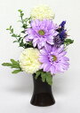 水上約13cm水下約8cm 花器なし造花 お供花 仏花 お供え花 仏壇花 お仏壇用にアレンジ花 1本K-1159