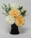 水上約11cm水下約6cm 花器なし造花 お供花 仏花 お供え花 仏壇花 お仏壇用にアレンジ花 1本K-1167