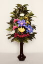水上約45cm水下約16cm 花器なし造花 お供花 仏花 お供え花 仏壇花 お仏壇用にしきび 樒色花添H K-0411