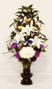 水上約60cm水下約21cm 花器なし造花 お供花 仏花 お供え花 仏壇花 お仏壇用にしきび 樒色花添F K-0409