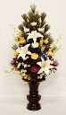 水上約90cm水下約27cm 花器なし造花 お供花 仏花 お供え花 仏壇花 お仏壇用にコウヤマキ 高野槇 色花添J K-0318