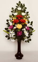 水上約45cm水下約16cm 花器なし造花 お供花 仏花 お供え花 仏壇花 お仏壇用にびしゃく 色花添O K-0123