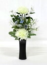 水上約16cm水下約8cm造花 お供花 仏花 お供え花 仏壇花 お仏壇用にアレンジ花 1本花器なし K-1151