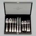 10pc ペアディナーセットスプーン・フォークセットカトラリーセット ラッキーウッドロムネー 洋白銀器5-28110-2109
