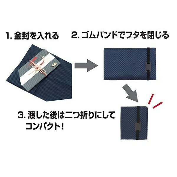 二つ折りに出来るふくさ　コンパクトふくさピンク色　 408-303