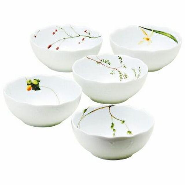 樂天商城 - ボウル5点セット　直径13cm ボウル 中鉢　磁器NARUMI ナルミ里花暦 磁器40912-32841