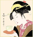 特色工芸色紙1枚 浮世絵 美人画 難波屋おきた 作:喜多川歌麿 K3-004