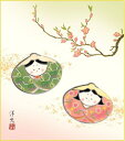特色工芸色紙1枚 ひな祭り 桃の節句 初節句 「貝雛」 作:井川洋光 KSM-021