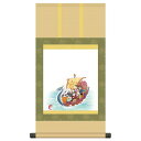 納経集印掛軸 「七福神巡礼」 (色紙掛軸タイプ:31×60cm) N3-007