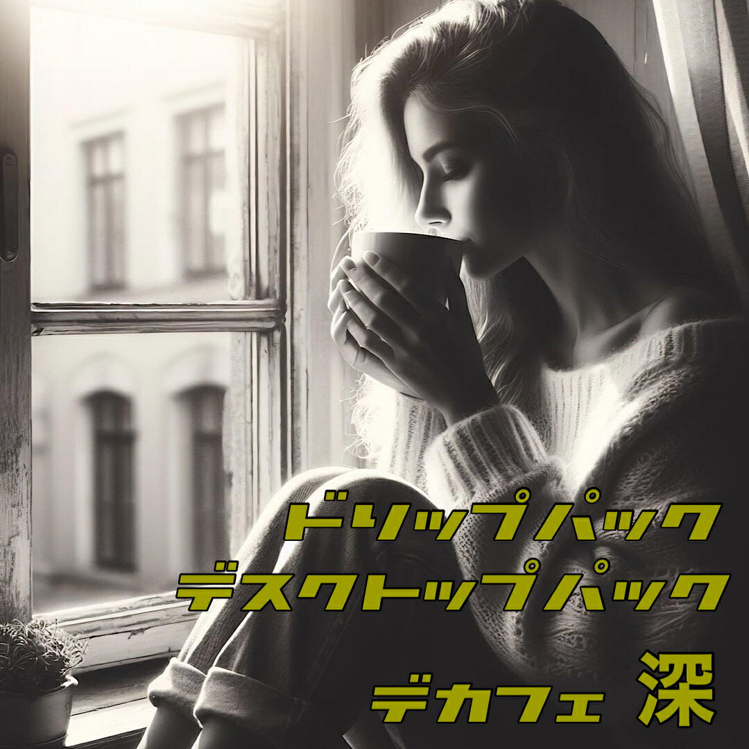 乐天商城 - ドリップパック／デスクトップセット／【デカフェ深煎り（12g×8包）×2】ジップパックに裸のドリップパックが8包。封を開けてそのまま使用できるので迅速！エコパックでデスクのお供に！