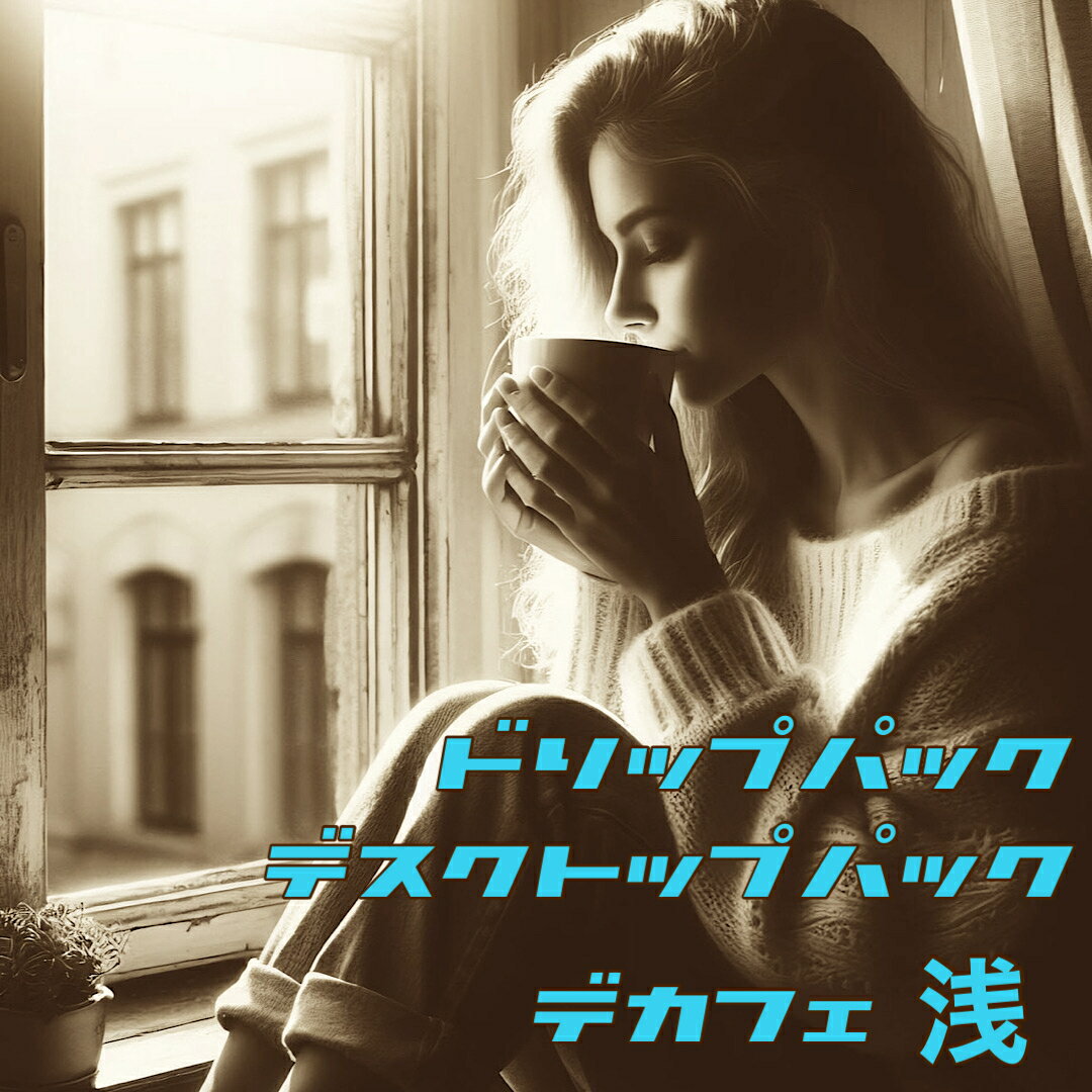 乐天商城 - ドリップパック／デスクトップセット／【デカフェ浅煎り（13g×8包）×2】ジップパックに裸のドリップパックが8包。封を開けてそのまま使用できるので迅速！エコパックでデスクのお供に！