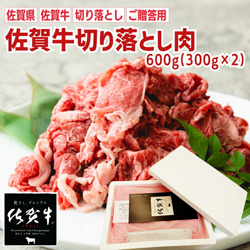 【送料無料】佐賀牛切り落とし 600g（300gX2）｜佐賀牛 黒毛和牛 すき焼き しぐれ煮 プルコギ 贈り物 プレゼント お祝い お礼 パーティー バーベキュー BBQ お中元 お歳暮 牛肉 お徳品 卸