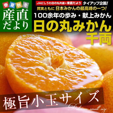 愛媛県より産地直送 JAにしうわ 日の丸みかん 千両 極旨小玉サイズ 5キロ（60玉から80玉） 蜜柑 ミカン 送料無料