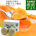 北海道より産地直送 JA夕張市 夕張メロン 優品 2玉(1.6キロ×2玉) 送料無料ゆうばり 夕張キング めろん