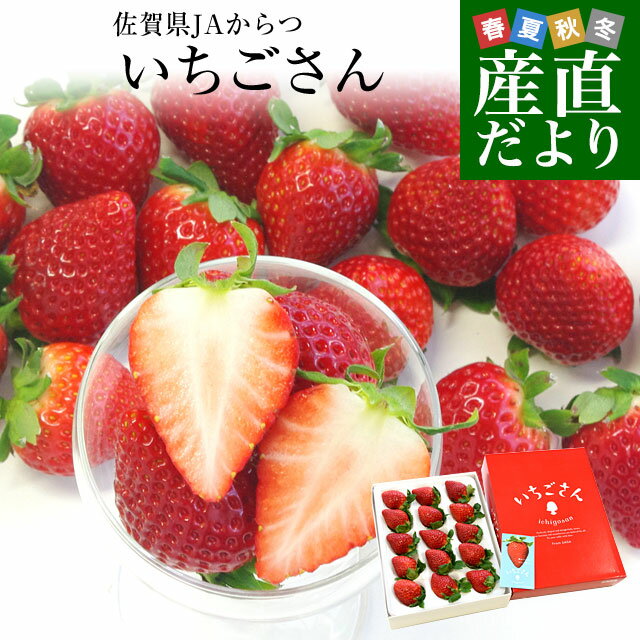 送料無料 佐賀県より産地直送 JAからつ 新品種いちご いちごさん DX　450g 15粒から18粒 苺専用箱ゆりカーゴ入り イチゴサン イチゴさん いちごサン 唐津 うまかもん