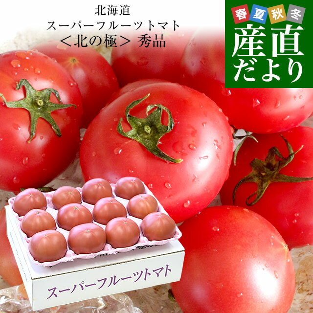 北海道より産地直送 下川町のスーパーフルーツトマト ＜北の極＞ 秀品 約800g　LからSサイズ（8玉から15玉）送料無料 とまとのサムネイル