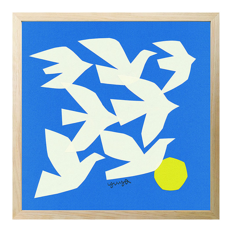 ★!PT10倍還元!★【bicosya/美工社】アートパネル YUYA　400series FLYING BIRDS　ZYT-62777《/絵画/おしゃれ/御祝/絵/壁掛/ポスター／アート/芸術/美術/教材/ピクチャー/飾り/インテリア/ポップアート/》