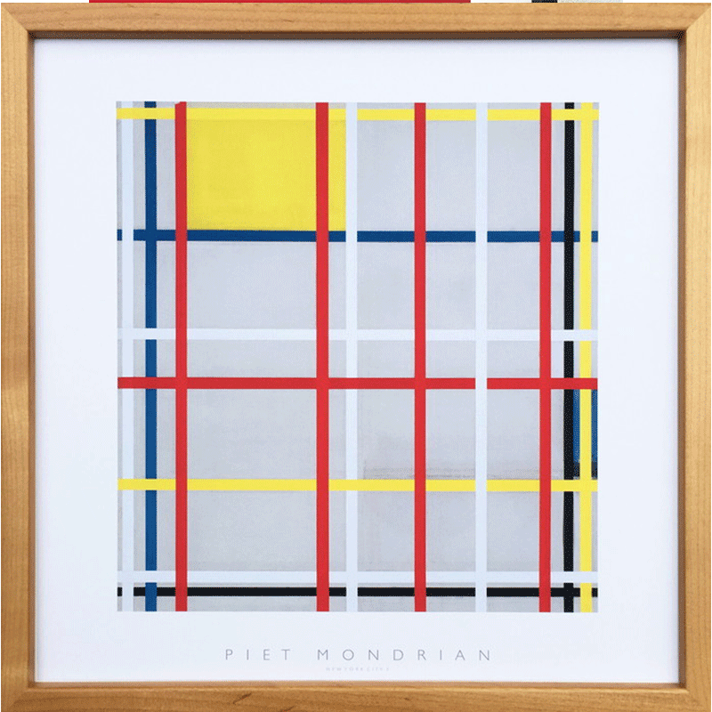 ★!PT10倍還元!★ 【bicosya/美工社】 Piet Mondrian /ピエト・モンドリアン アートフレーム New York Ci..