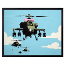 ★ PT10倍＋クーポン発行中 ★【bicosya/美工社】Banksy /バンクシー Helicopters ヘリコプター 《/絵画/おしゃれ/御祝/絵/壁掛/ポスター／アート/芸術/美術/教材/ピクチャー/飾り/インテリア/ポップアート/》