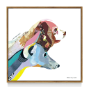 ★!PT10倍還元!★【bicosya/美工社】Kaho.HOSOKAWA / 細川 華歩 Dog 《/絵画/おしゃれ/御祝/絵/壁掛/ポスター/アート/芸術...