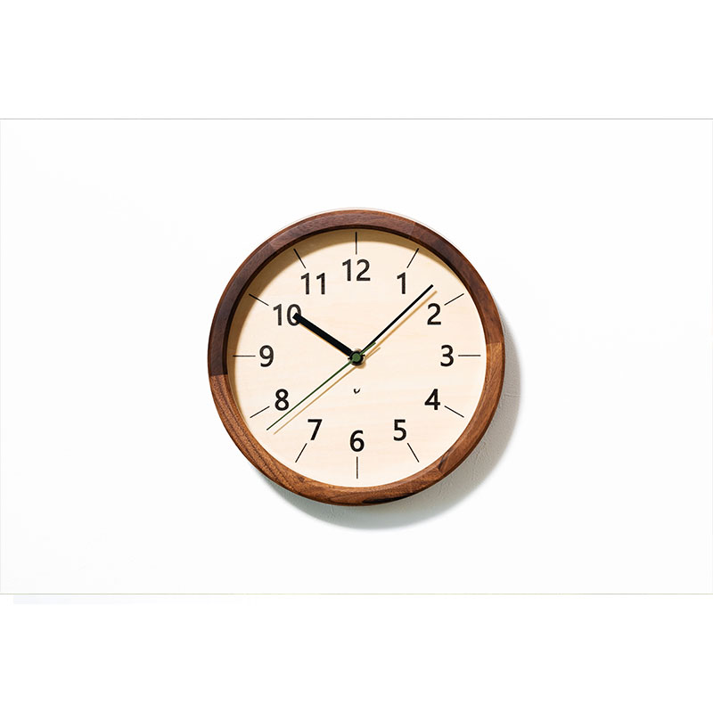 ★!PT10倍還元!★ 【INTERZERO/インターゼロ】電波時計 ちいさな木の実のかけ時計《電波時計/掛け時計/木製/スイープセコンド/音がしない》 [2]