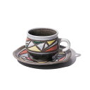 ＼ポイント20倍 大還元！／【ANGLE/アングル】STAINED GLASS CUP&SAUCER　ステントグラスカップ＆ソーサ―　《ANGLE/おしゃれ /可愛い /北欧風/コーヒー/カップ/ソーサ―/》