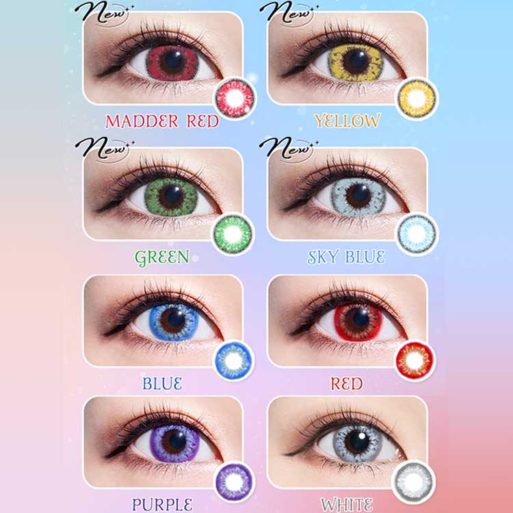 カラコン ワンデー コスプレ トロンプルイユ 1箱6枚×2箱セット 度あり 度なし 赤 青 黄 緑 紫 白 ハロウィン 仮装 高発色 人気 舞台 2.5次元 漫画 アニメ 推し 直径14.2mm 着色13.3mm 直径14.5mm 着色14.0mm Trompe-loeil 1day