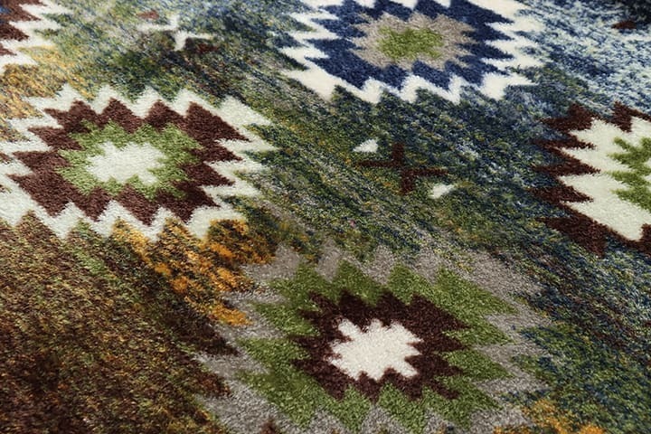 こたつ布団 カバー ファスナー 長方形 撥水 195×245cm 汚れ防止 ノルディック 柄 キリム 洗える フランネル おしゃれ 190×240cm こたつ布団 対応 新生活 [2]