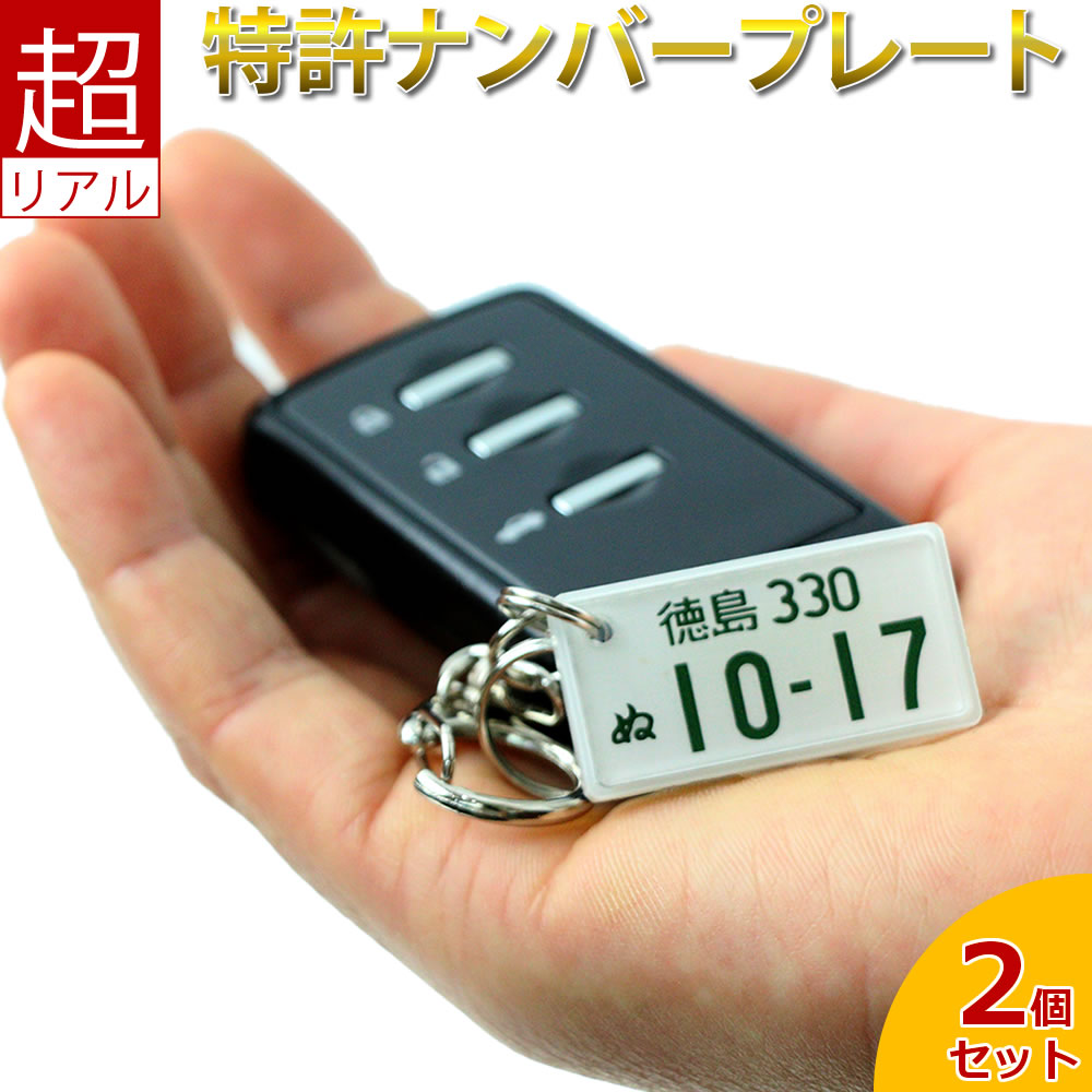 特許ナンバープレートキーホルダー ※同一内容2個セット ポスト投函 メール便（あす楽対応 ネコポス）送料無料/レーザー彫刻 フレーム付 自動車ナンバーキーホルダー スマートフォン ギフト 贈答