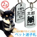 鑑札迷子札(シルバー 2個セット) 犬用 両面彫刻 ドッグタグ 文字が消えない 彫刻 迷子札 ネームタグ わんこ 犬 首輪 名札 刻印 アクリル製 超軽量 かわ...