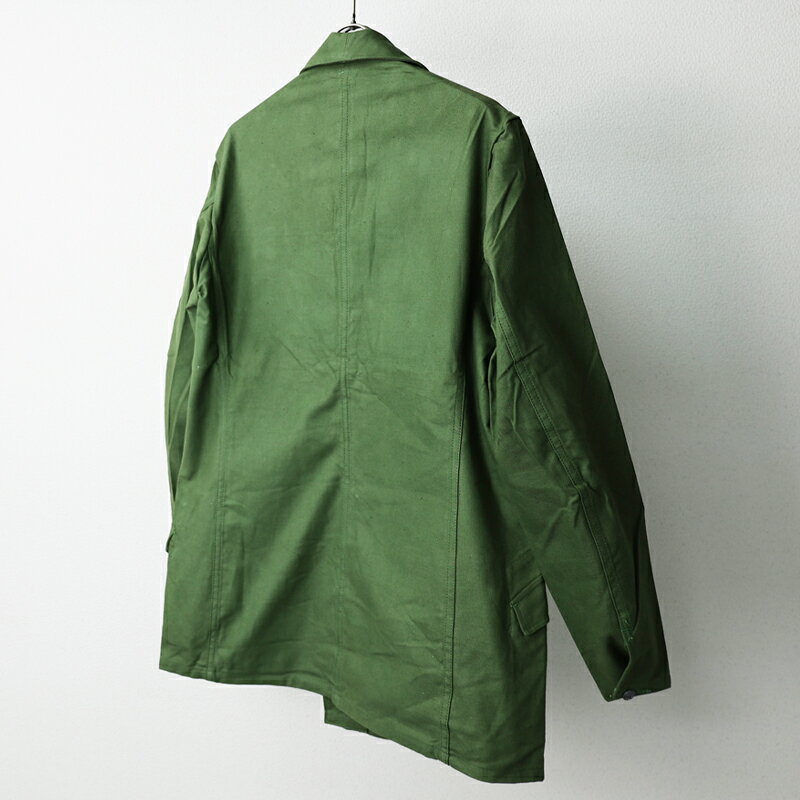スウェーデン軍. M-59フィールドジャケット[コットンツイル]《実物・新品(未使用品)》　デッドストック スウェーデン 実物 新品 放出品 ユーロサープラス M59 ミリタリー コート 　エスアンドグラフ