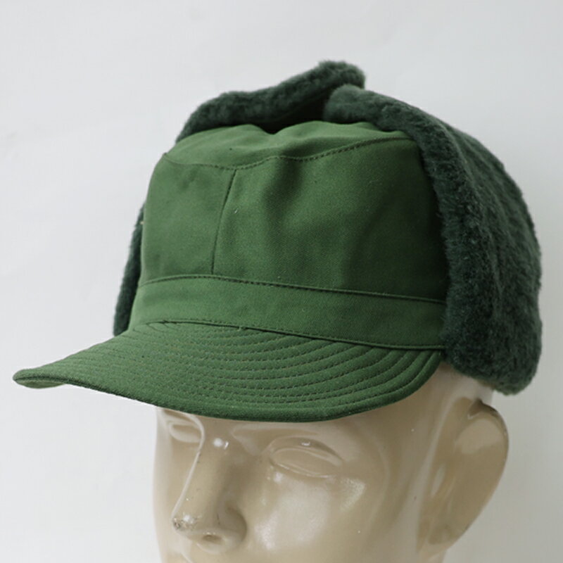 Rakuten - スウェーデン軍. 防寒キャップ《実物・新品(未使用品)》　スウェーデン SE 新品 本物 サープラス 帽子 部分 ボア M59 グリーン OD 冬用 温かい 覆い　エスアンドグラフ