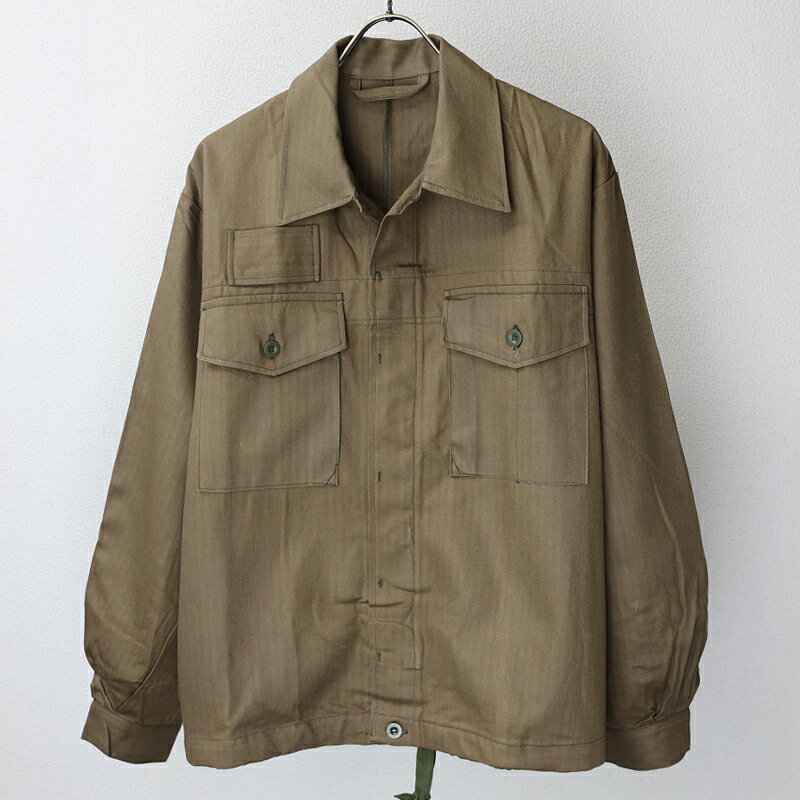 Rakuten - チェコ軍. ブラウン フライフロント ワークシャツ [ヘリンボンツイル]《実物・新品(未使用品)》　チェコ CZ 新品 デッドストック 放出品 サープラス ユーロサープラス 軍モノ ミリタリーシャツ HBT ヘリンボーン 茶色 ブラウン　エスアンドグラフ