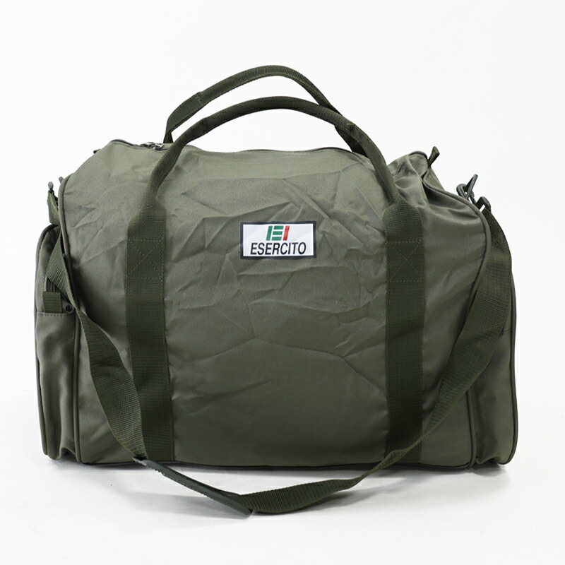 イタリア軍. ESERCITO ITALIANO 陸軍用ボストンバッグ《実物・未使用品》 ITA イタリア 本物 軍物 ミリタリー スポーツ 旅行 トラベル バック カバン ジム ボストン ショルダー 2泊 3泊　エスアンドグラフ