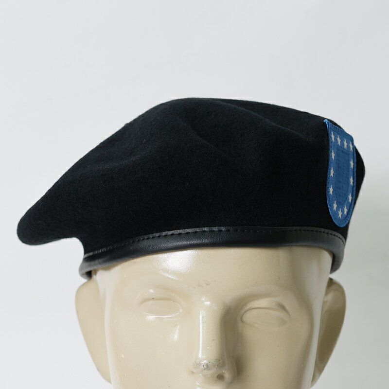 US. ブラックベレー《G.I.・未使用品》　アメリカ 米国 陸軍 ARMY 新品 ミリタリー 放出品 軍モノ ウール ベレー帽 帽子　エスアンドグラフ