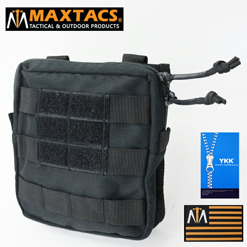 MAXTACS ユーティリティポーチ Type-3[ブラック]　ユーティリティ ポーチ パルス マガジン 弾倉 黒 警察 POLICE LE　ファスナー ジッパー　エスアンドグラフ